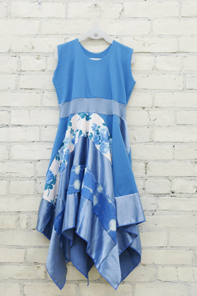Blue Rose Pixie Dress (6-8 Years)