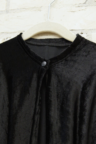 Black Velvet Capelet