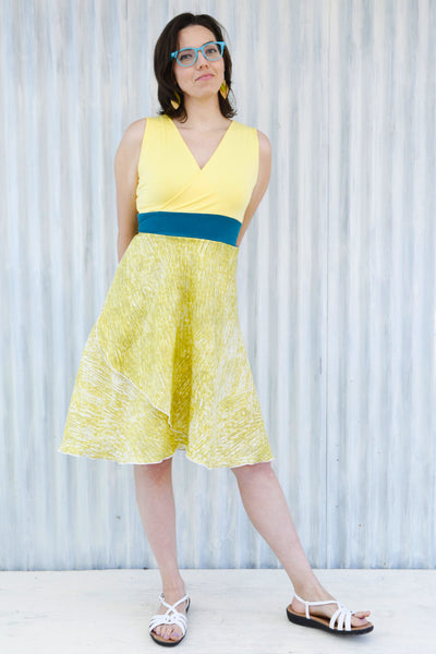 Lemon Drop Wrap Dress