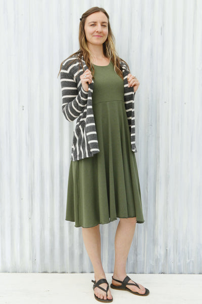 Charcoal Stripe Eli Cardigan