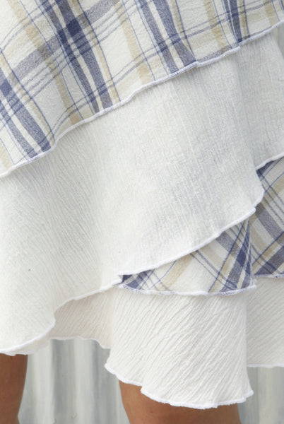 White Georgia Wrap Skirt