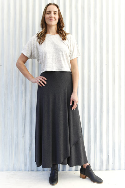 Granite Stripe Wrap Skirt