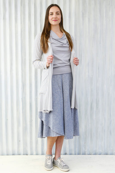 Sky Stripe Alena Duster