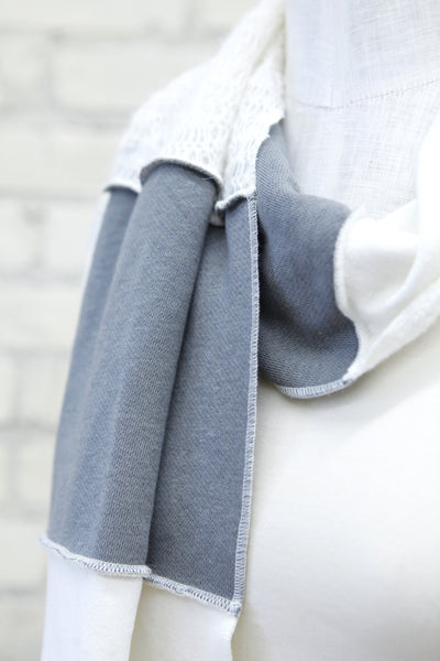 Winter Sage Patchwork Scarf