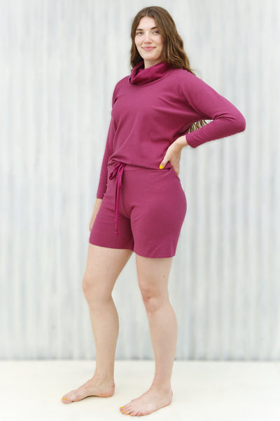 Boysenberry Luxury Lounge Shorts