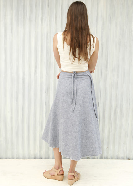 Blue Tennessee Wrap Skirt