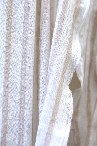 Peach Stripe Infinity Scarf