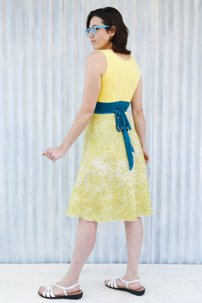 Lemon Drop Wrap Dress