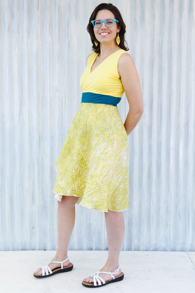 Lemon Drop Wrap Dress