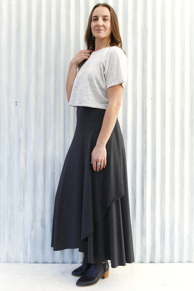 Granite Stripe Wrap Skirt