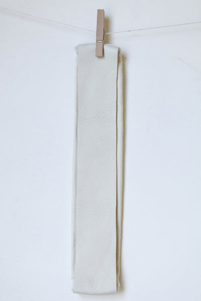 Marshmallow Salvaged Leather Headband