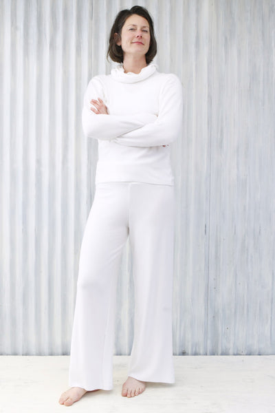 White Luxury Lounge Pants