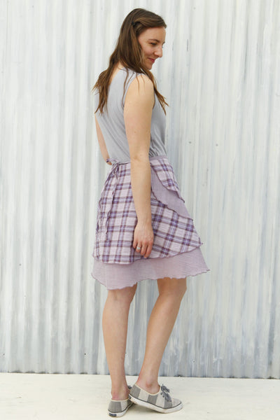 Purple Georgia Wrap Skirt