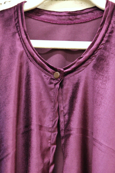 Berry Velvet Capelet