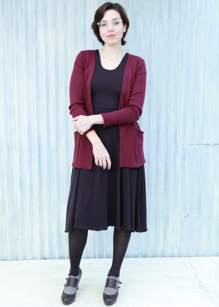 Maroon Quinn Cardigan