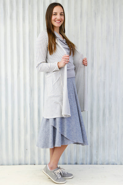 Sky Stripe Alena Duster