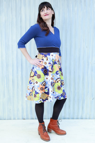 Flower Power Wrap Dress