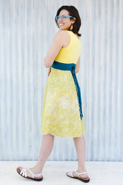 Lemon Drop Wrap Dress