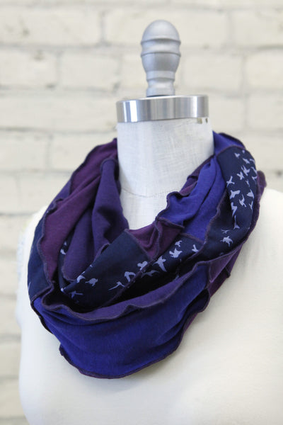Indigo Bunting Infinity Scarf