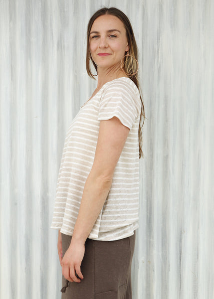Sand Stripe Avery Top