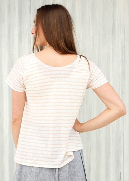 Peach Stripe Avery Top