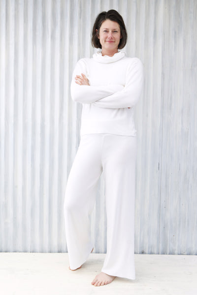 White Luxury Lounge Pants