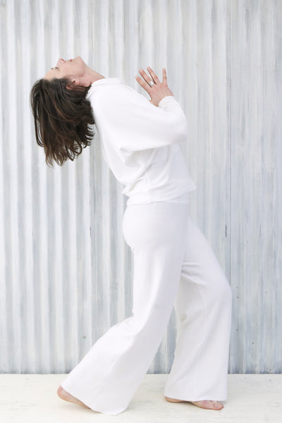 White Luxury Lounge Pants