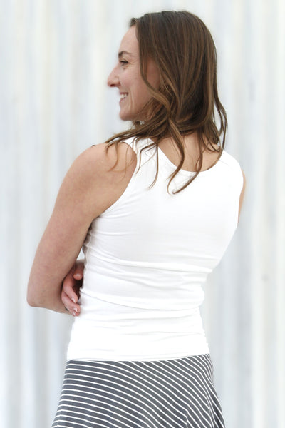 White Ada Tank Top