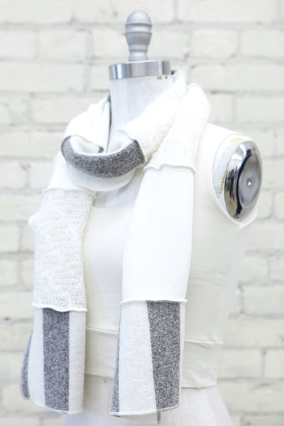 Winter Sage Patchwork Scarf