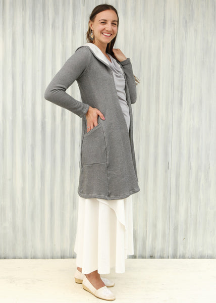 Light Gray Alexandra Duster