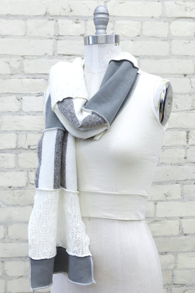 Winter Sage Patchwork Scarf
