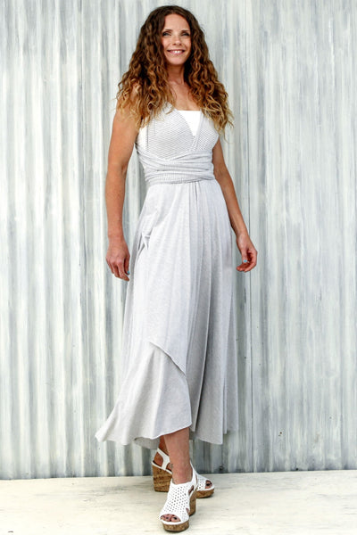 Marble Stripe Infinity Dress