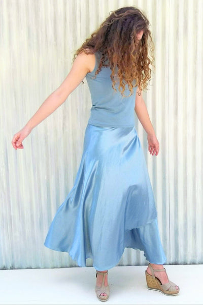 Sky Velda Wrap Skirt