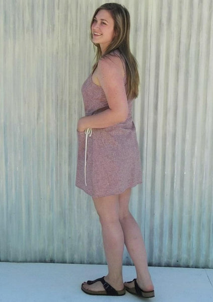 Summer Pocket Dress Made From Hemp - Natalia Dress - Handmade Organic Clothing