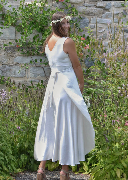 Maxi Silk Wrap Dress - Custom Made - Vivian Dress - Handmade Organic Clothing