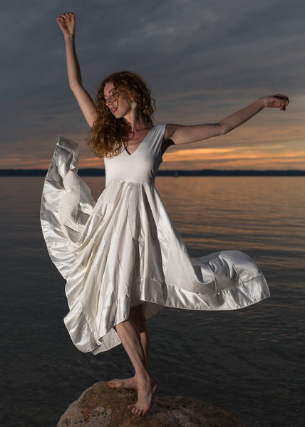 White Wisteria Pixie Dress