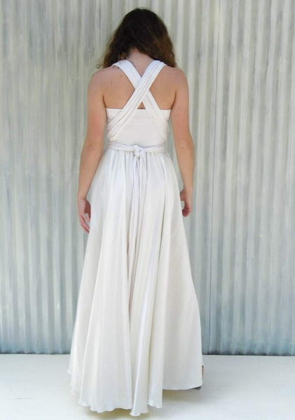 Full Circle Silk Infinity Wedding Dress - Custom Made - Aviana Dress - Handmade Organic Clothing
