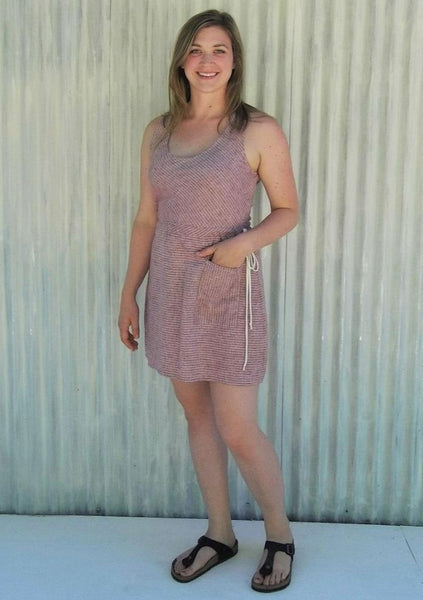 Summer Pocket Dress Made From Hemp - Natalia Dress - Handmade Organic Clothing