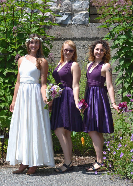 Full Circle Silk Infinity Wedding Dress - Custom Made - Aviana Dress - Handmade Organic Clothing
