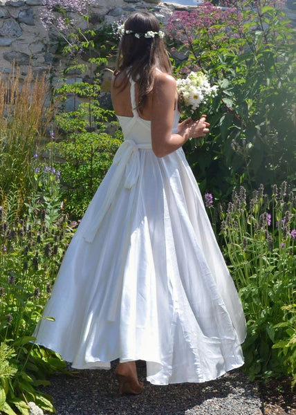 Full Circle Silk Infinity Wedding Dress - Custom Made - Aviana Dress - Handmade Organic Clothing