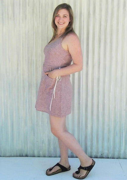 Summer Pocket Dress Made From Hemp - Natalia Dress - Handmade Organic Clothing