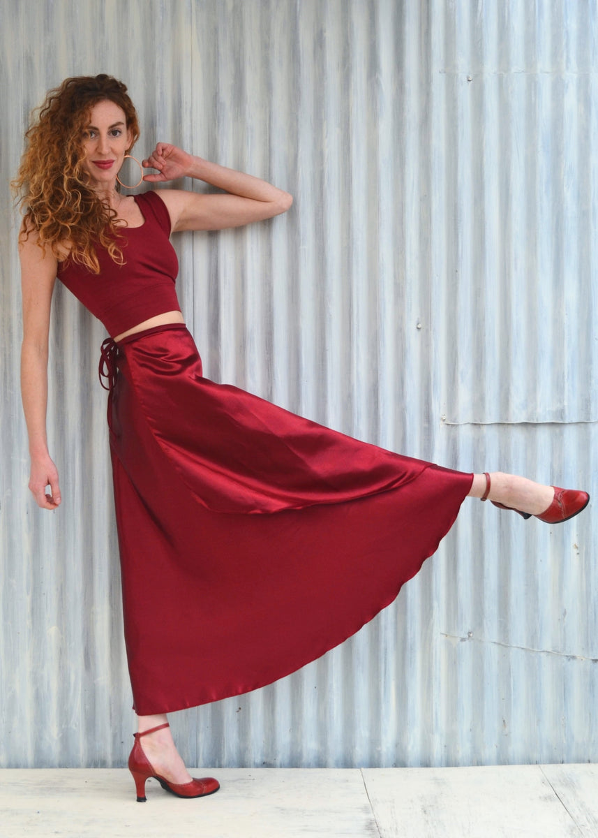 セールサイト Yoli Silk wrap skirt ライトグレー | erational.com