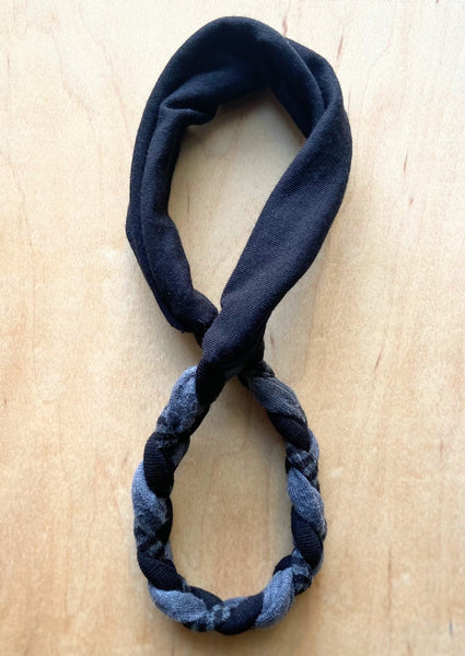 Midnight Braided Headband