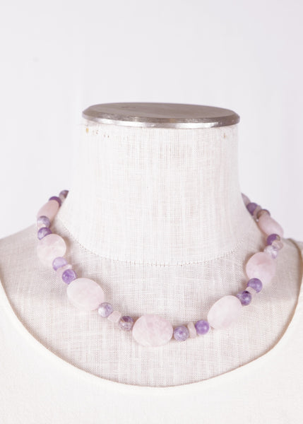 Amethyst Rose Necklace