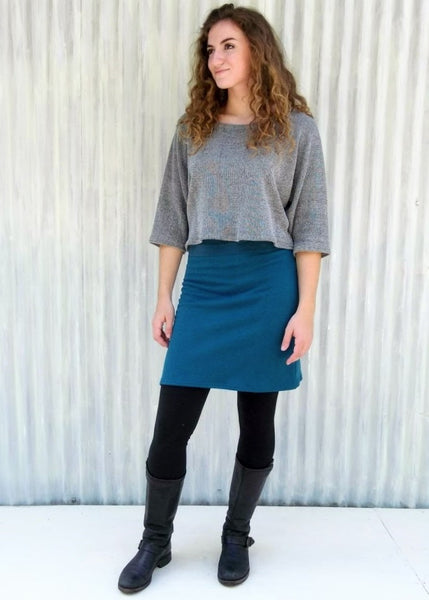 Organic Gray Cropped Sweater