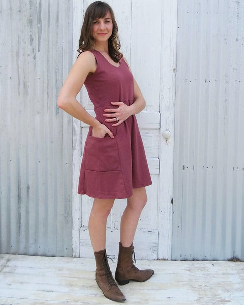 Juneberry Pocket Dress - Custom Made - Handmade Organic Clothing