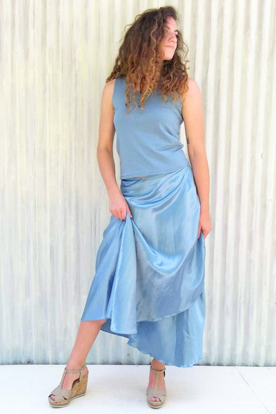 Sky Velda Wrap Skirt