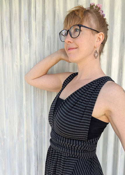 Granite Stripe Infinity Dress