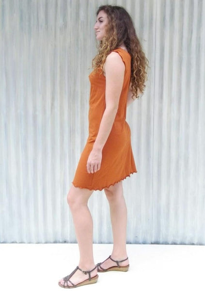 Organic Drape Neck Dress - Custom Made - Oralia Dress - Handmade Organic Clothing