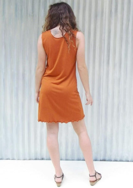 Organic Drape Neck Dress - Custom Made - Oralia Dress - Handmade Organic Clothing